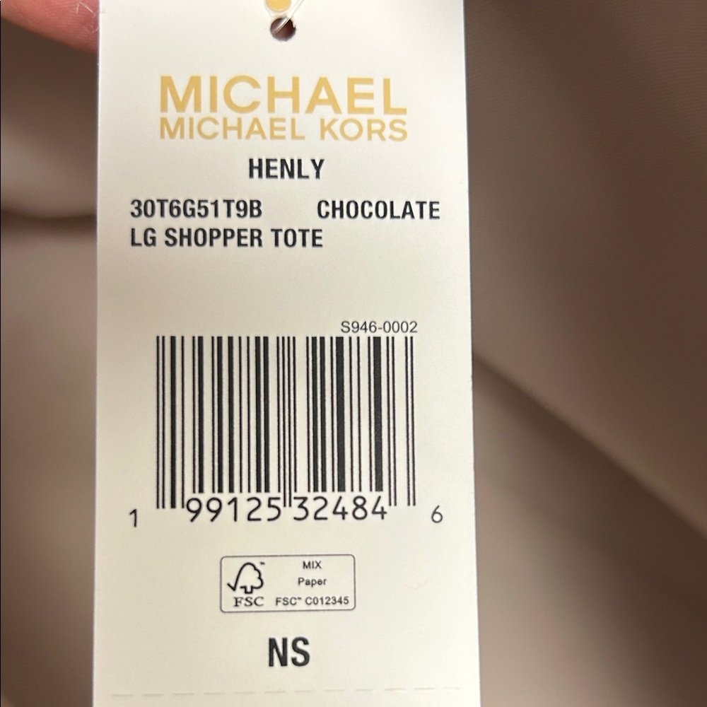 Michael Kors Henley Large Signature Logo and Textured Tore Bag